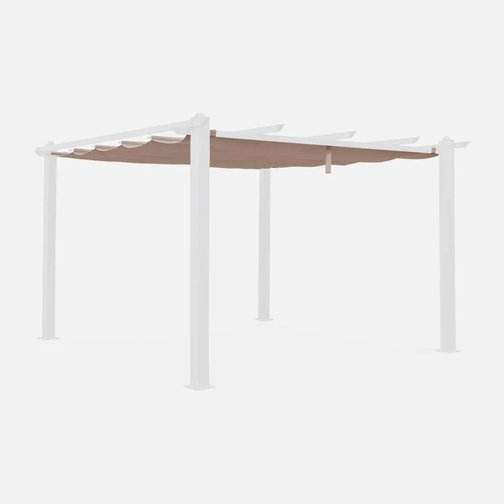 sweeek Replacement 3x4m pergola canopy roof in Beige 1