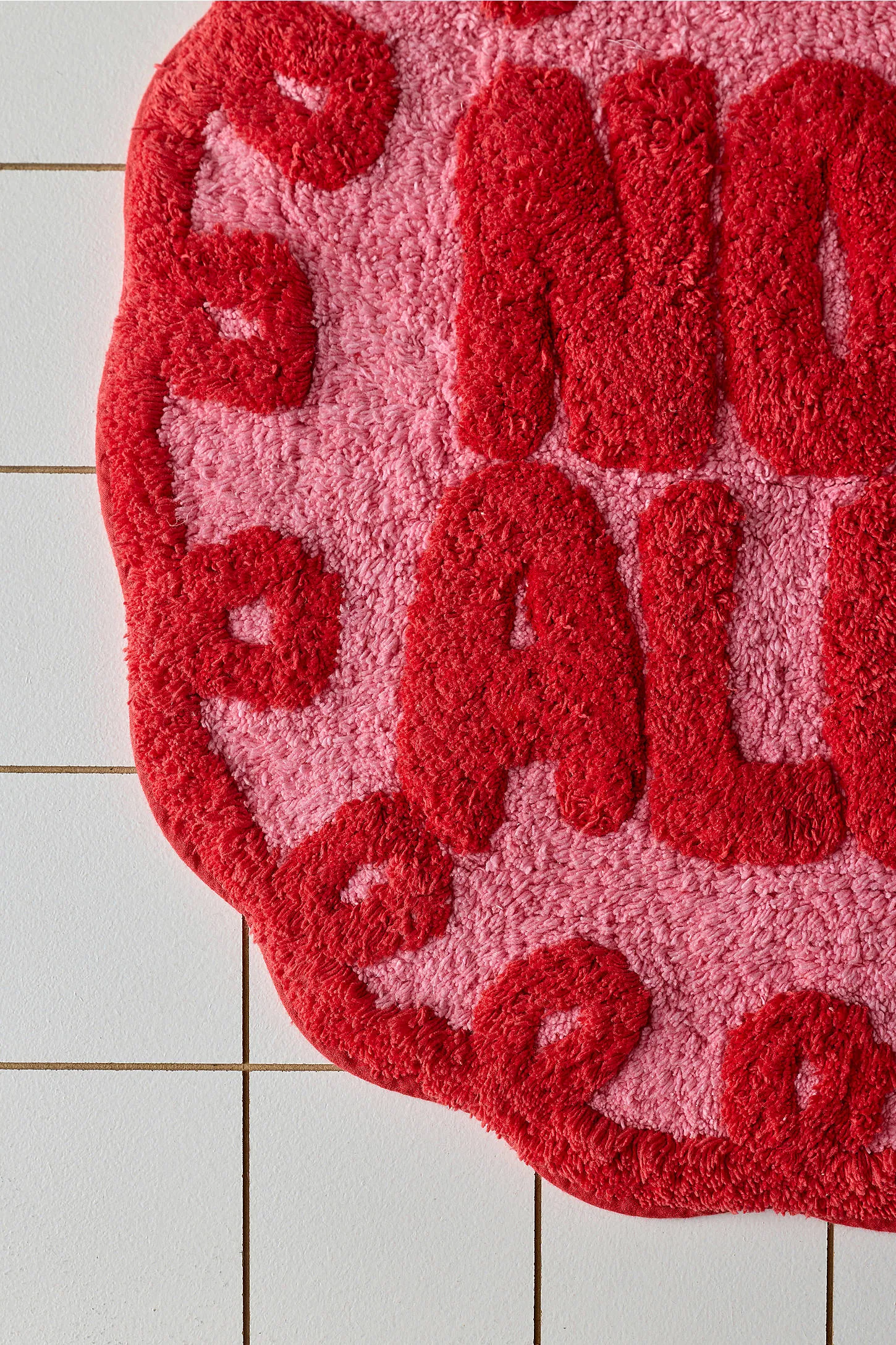 No Boys Allowed Bath Mat - Pink 4