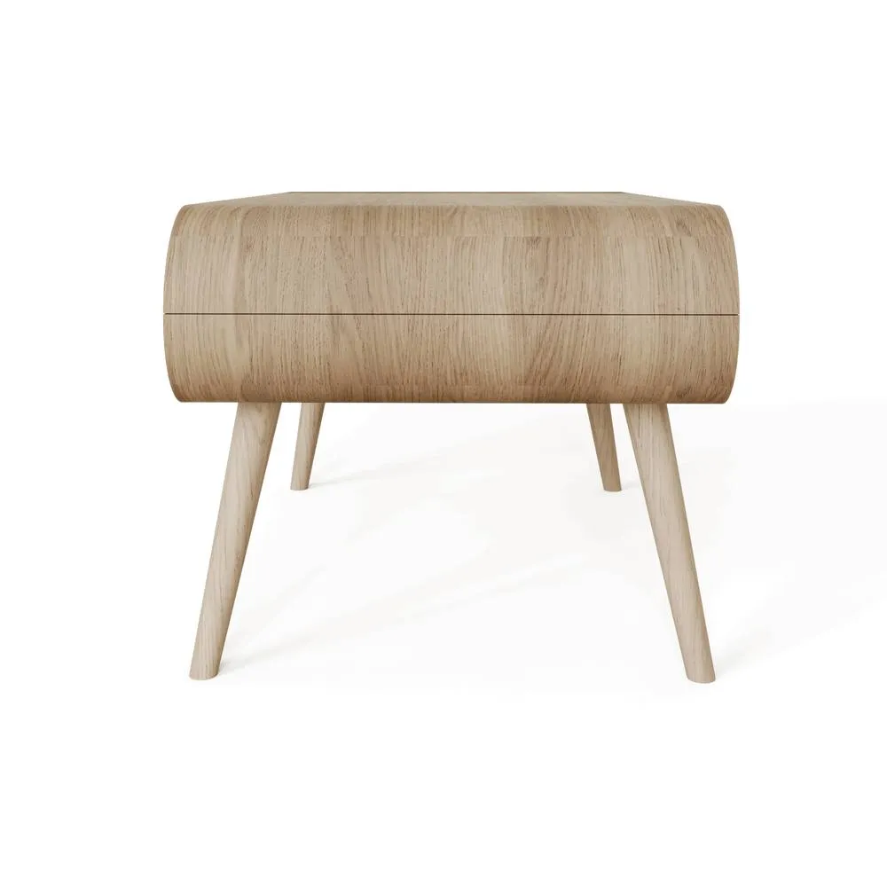 GFW Vionna Curved Coffee Table in Light Oak 4