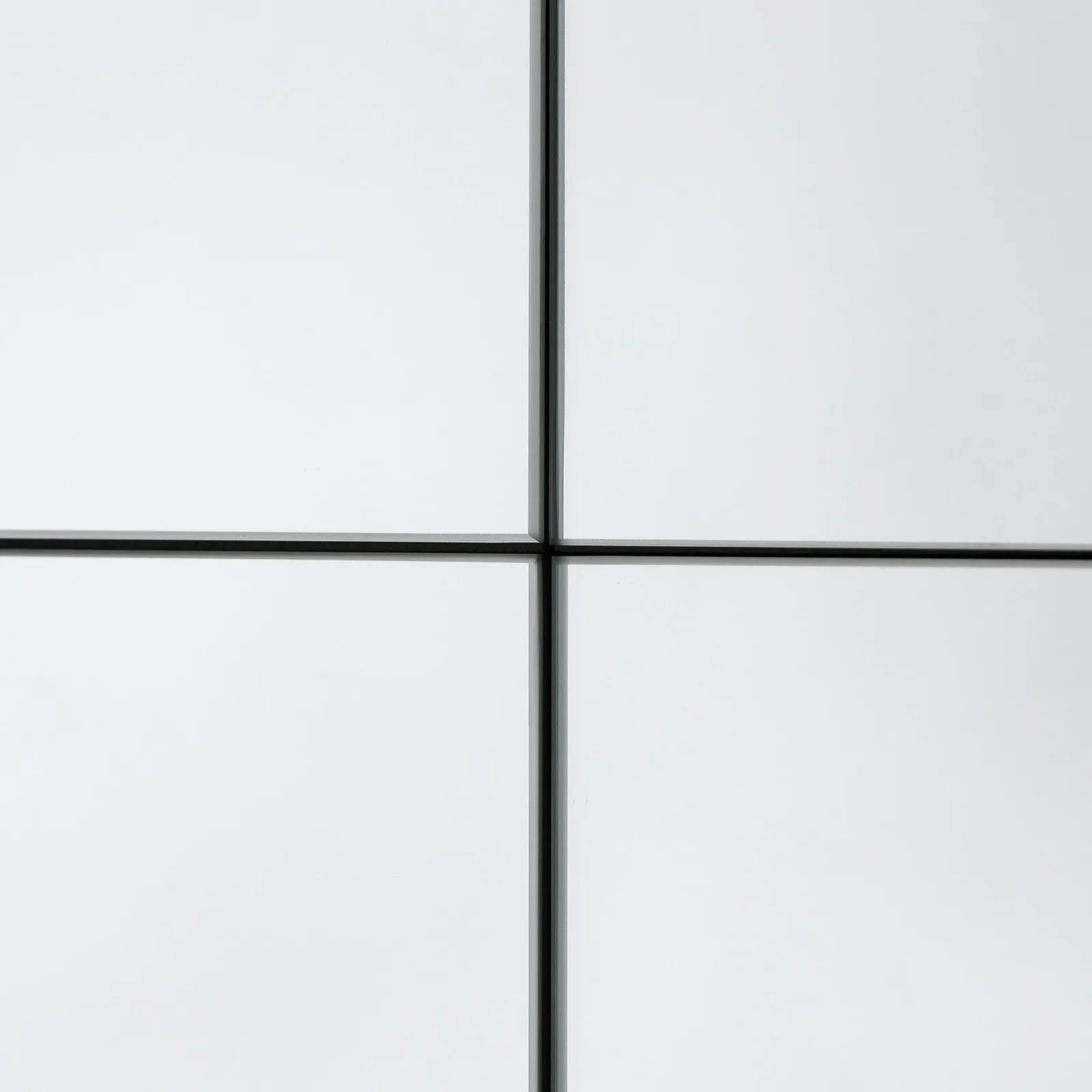 Yearn Mirrors Astoria Quadrant Round Mirror 87cm in Black 2
