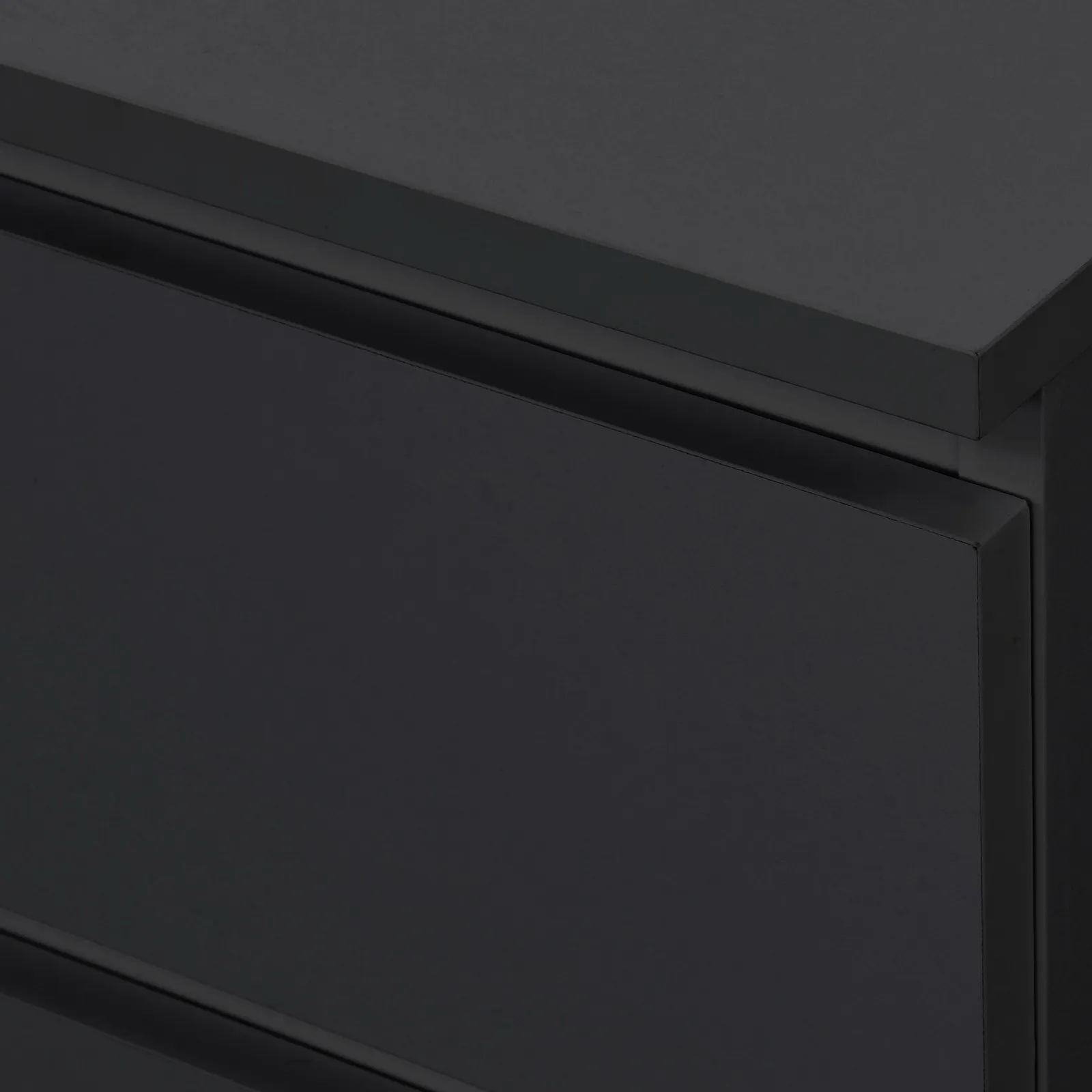 Birlea Oslo 6 Drawer Chest Grey in Black 2