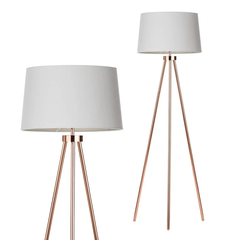 Tristan Tripod Floor Lamp, Copper 1