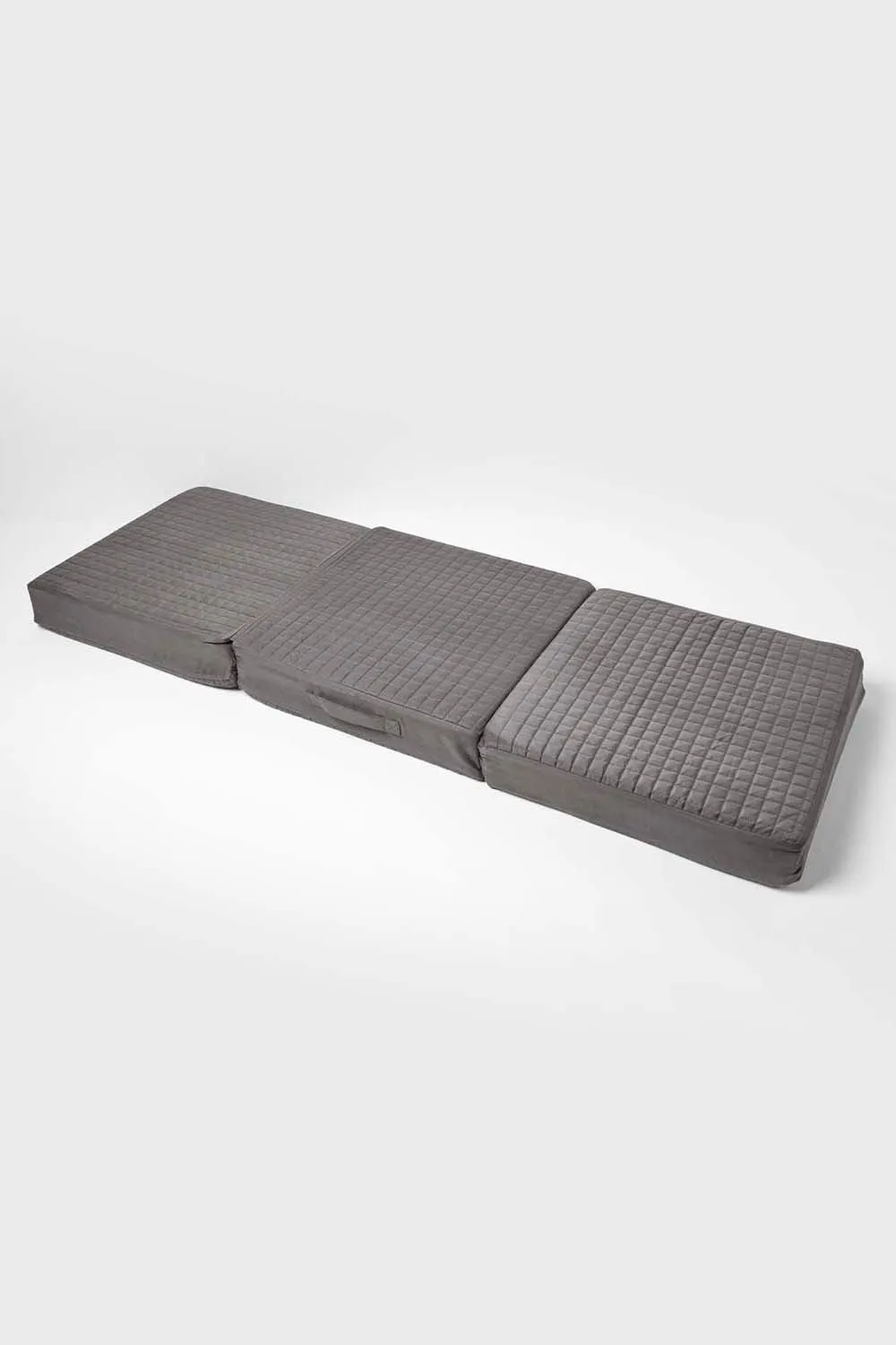 Homescapes Suede Orthopaedic Foam 3 Seater Booster Cushion in Grey 3