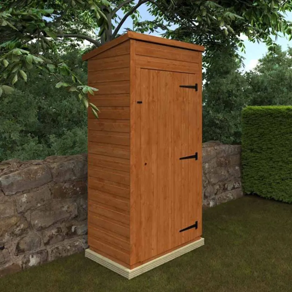 Buttercup Farm 3x2 Flex Pent Tool Room 12mm Flex - L60 x W98.8 x H213.5 cm in Burnt Orange 4
