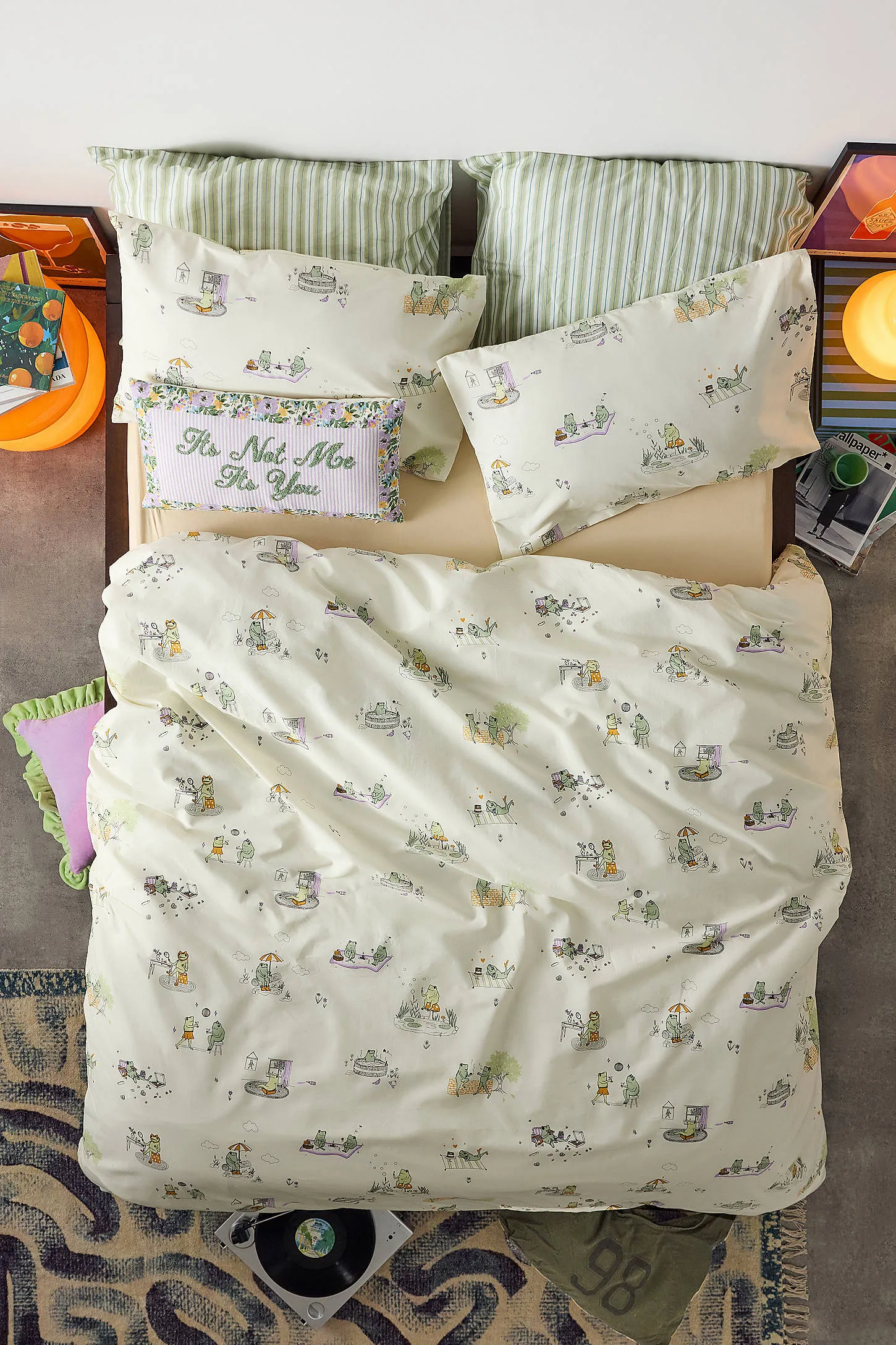 Froggy Duvet Set - Cream