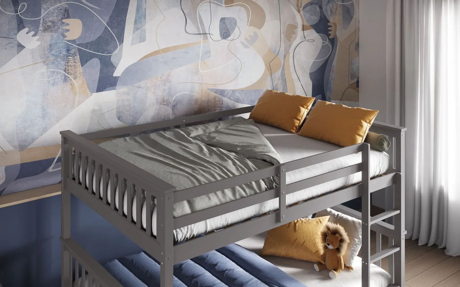Flair Tetrad Bunk Bed in Grey 3