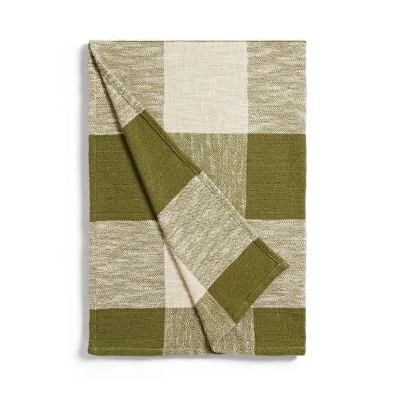 Woven Check Cotton Throw Blanket 130cm x 180cm 3