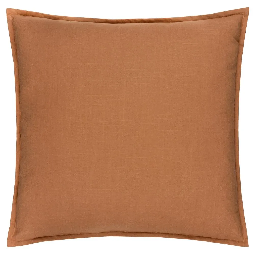 Yard Slub Cotton Cushion in Amber 2