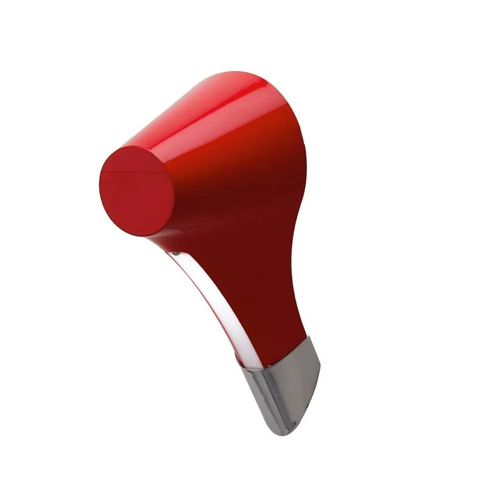 Netlighting Ora Wall Lamp 1 Light E27 Gloss Red White Acrylic Polished Chrome