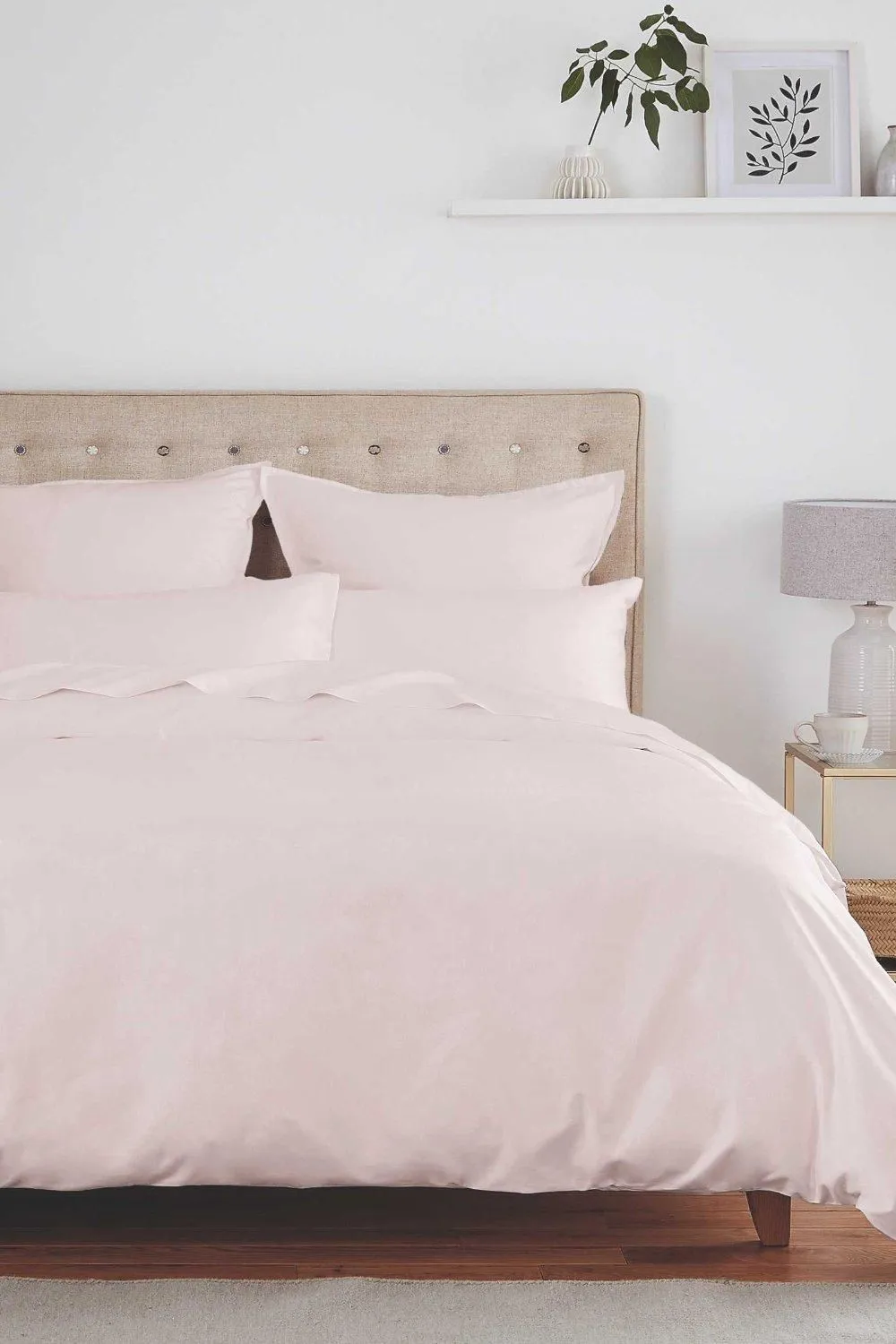 Murmur ' 500TC Plain Dye' Standard Pillowcase in Light Pink 3