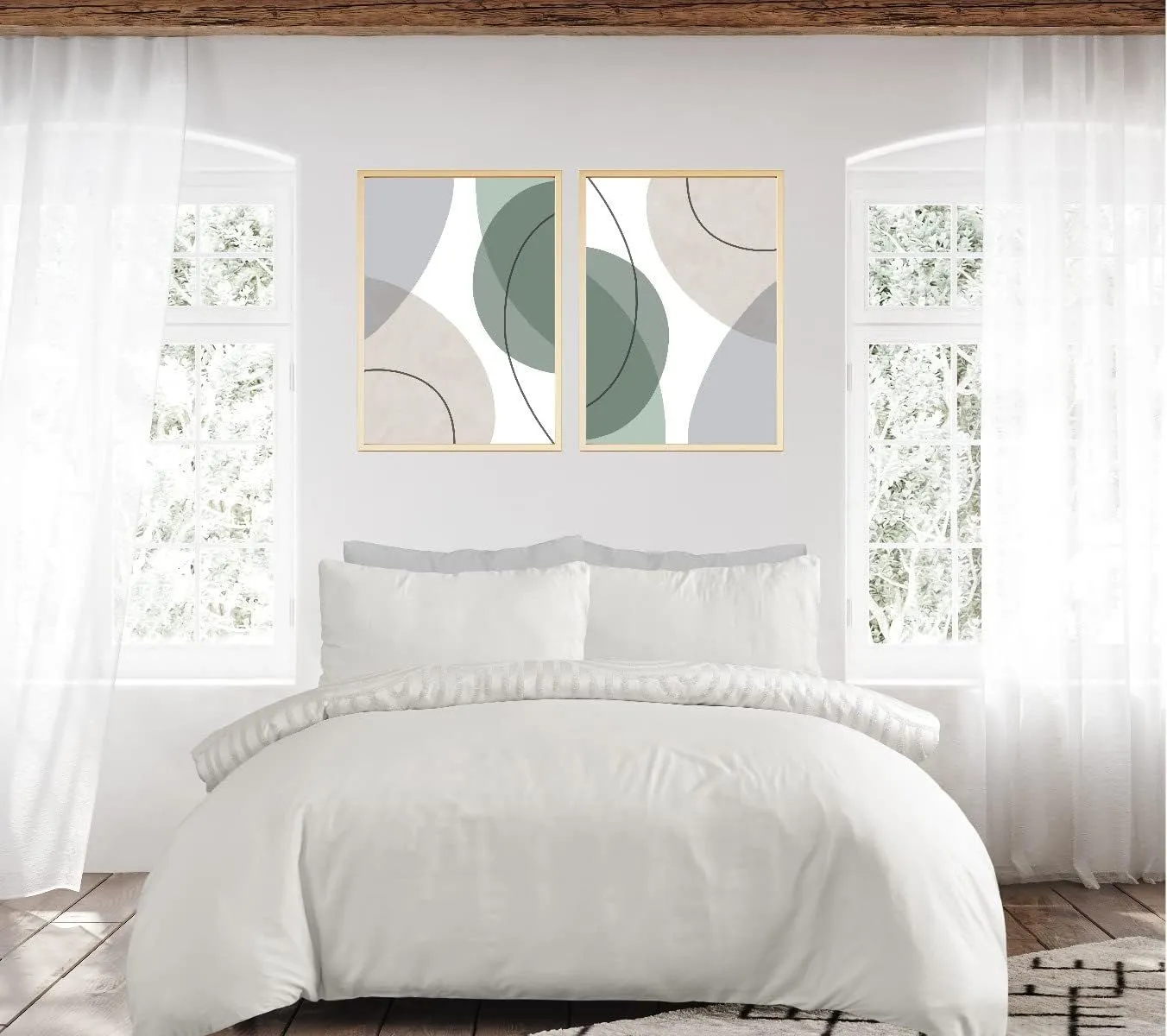Smart Living Luxury Hotel Quality Reversible Tufted Arch Duvet Cover with Pillowcases in Camel 2