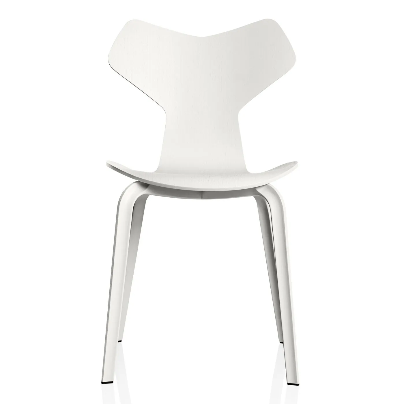 Fritz Hansen Grand Prix Side Chair 4130 White Ash 105 Wood Legs