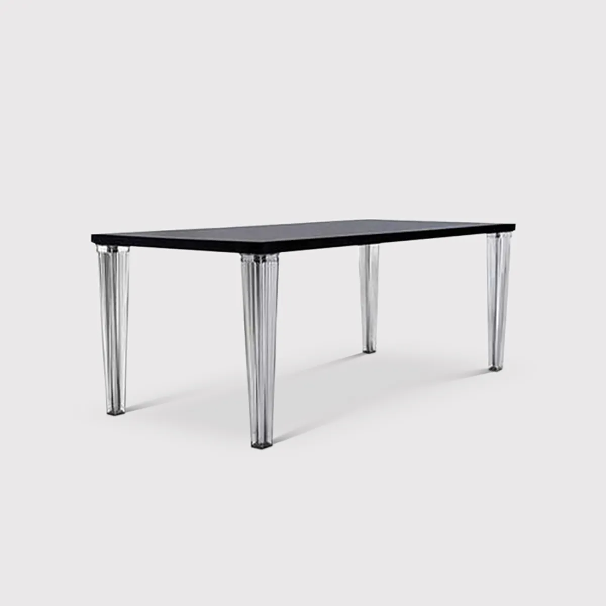 Kartell Top Table, Black Glass | Barker & Stonehouse