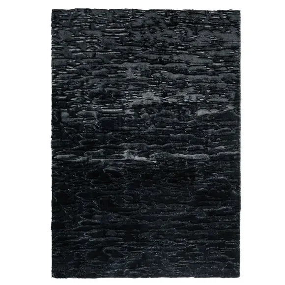 Adina Faux Fur Abstract Luxe Rug 5