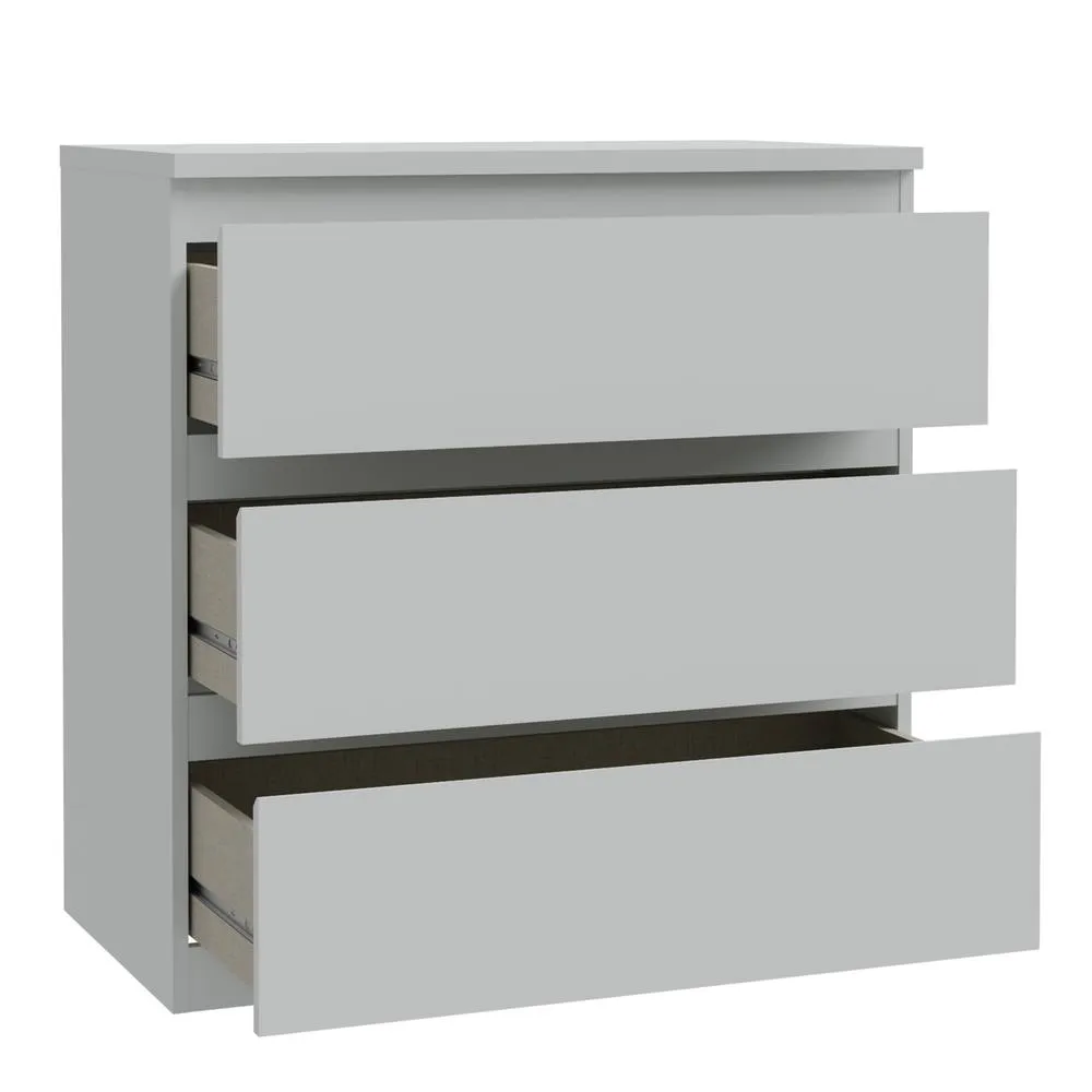 Furniture To Go Edmore 3 Drawer Chest in Light Grey 5