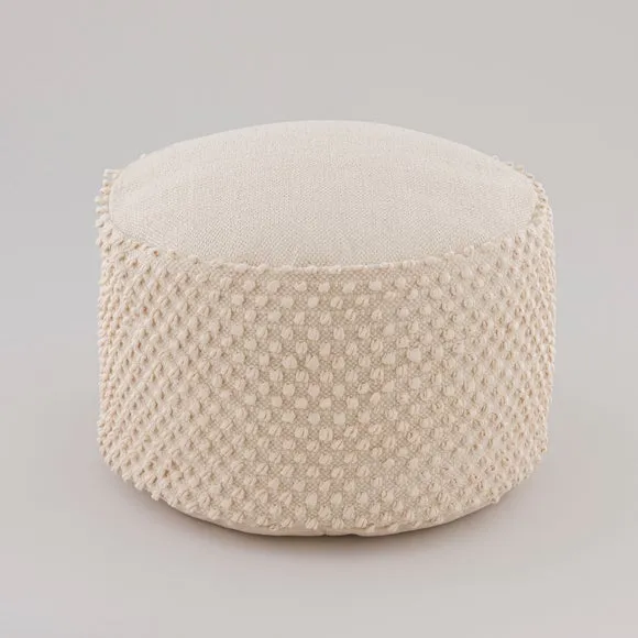 Jersey Bobble Round Pouffe 3