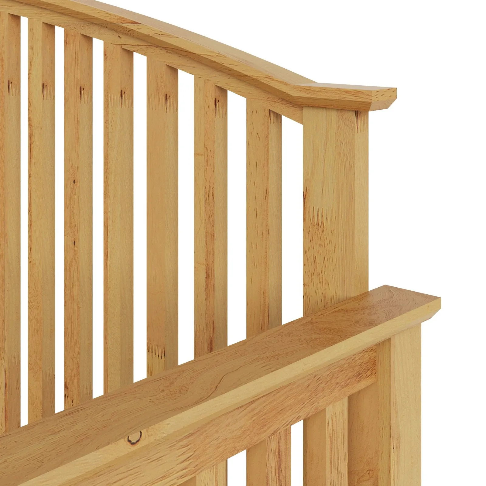 GFW Madrid Wooden Day Bed in Light Oak 6