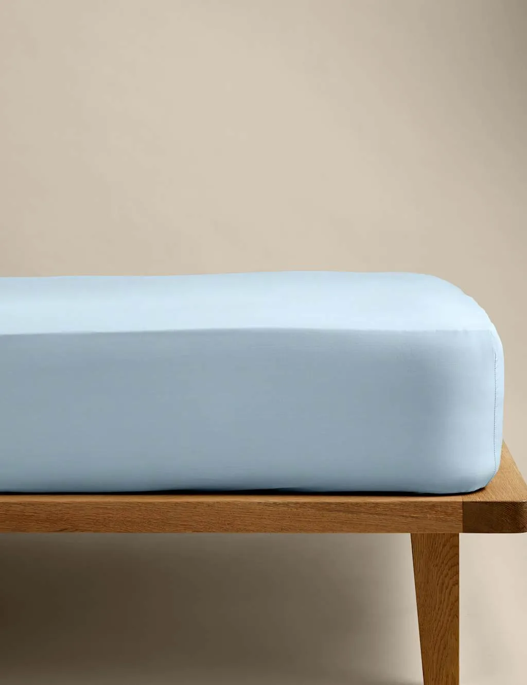 M&S Stay Cool Lyocell Rich Extra Deep Fitted Sheet Dusty Blue