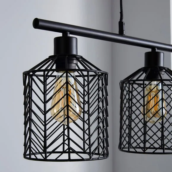 Return - Siena 3 Light Diner Ceiling Light 4