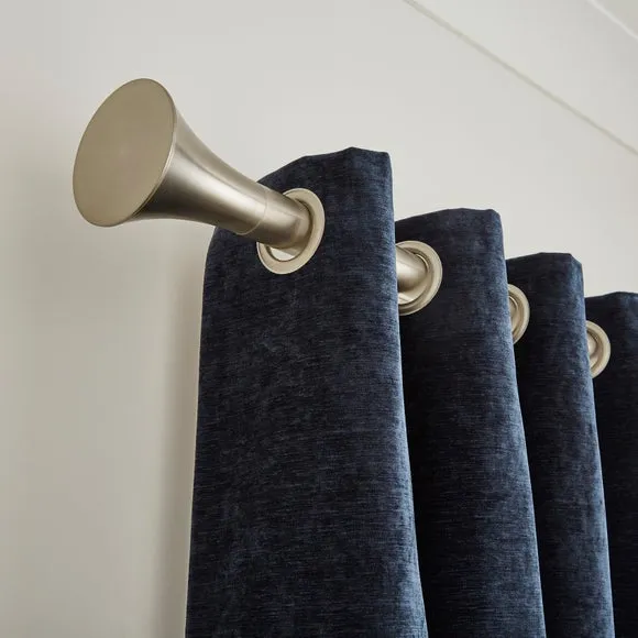 Flush Trumpet Fixed Metal Curtain Pole 4