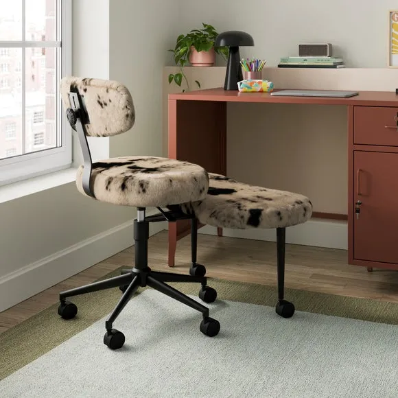 Maisie Meditation Cow Print Office Chair 5