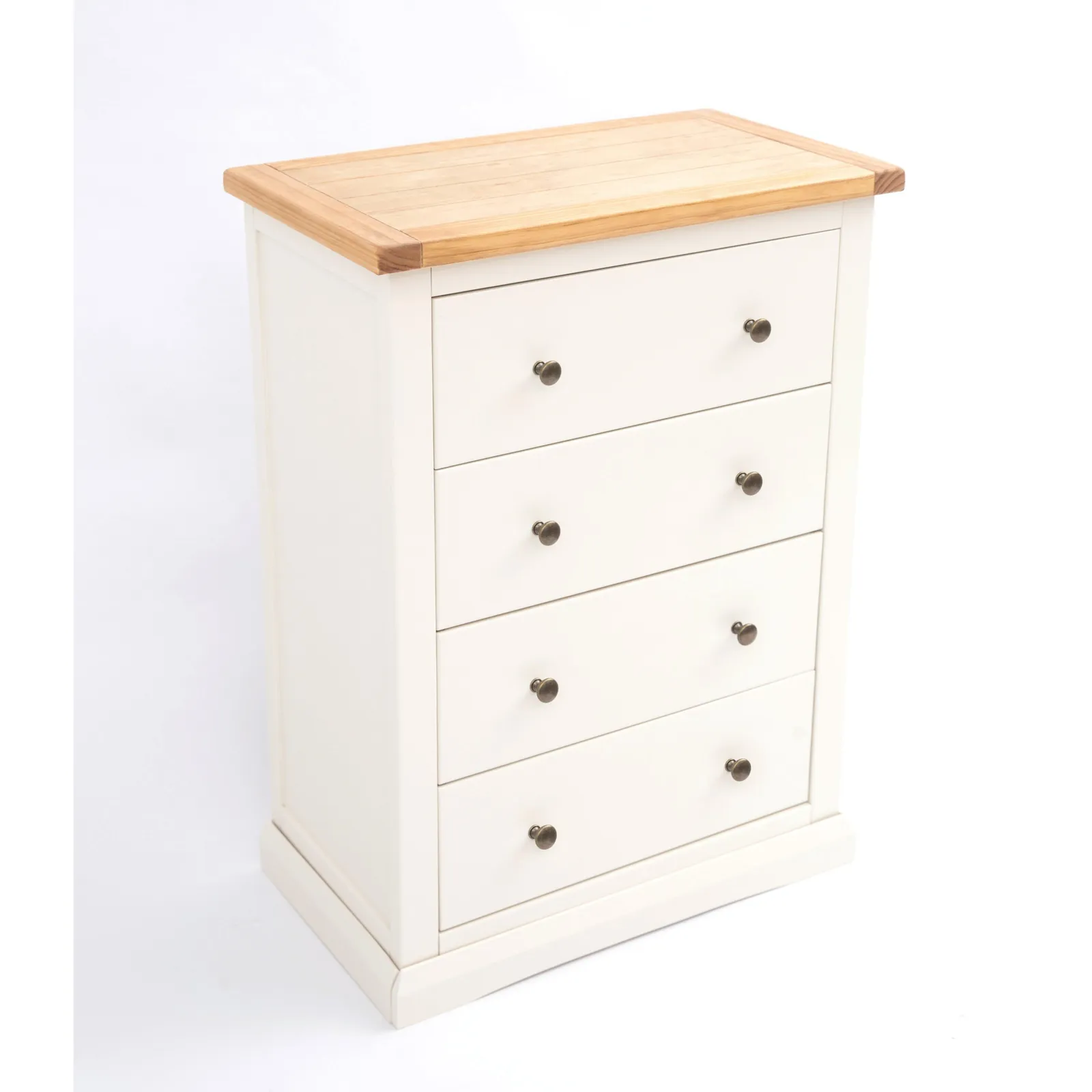 Cabinet Bits Castelli 4 Drawer Chest of Drawers Brass Knob in Off-White 3