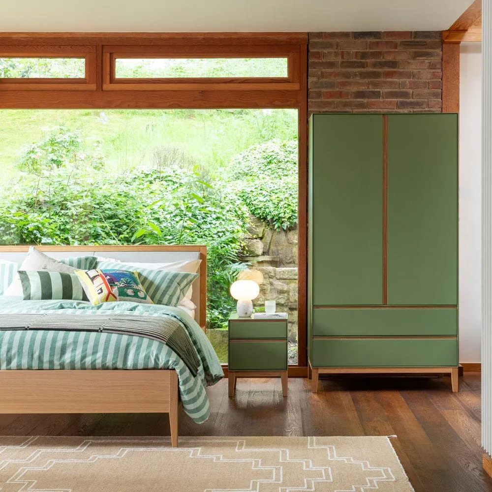 Heal's Lars Double Wardrobe in Grey and Walnut 5