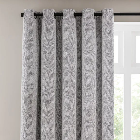 Tabitha Chenille Eyelet Curtains
