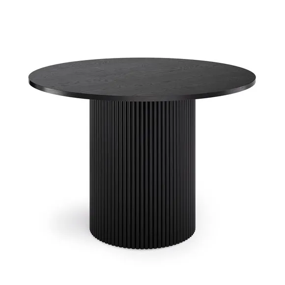 Amari 4 Seater Round Dining Table, Oak 5