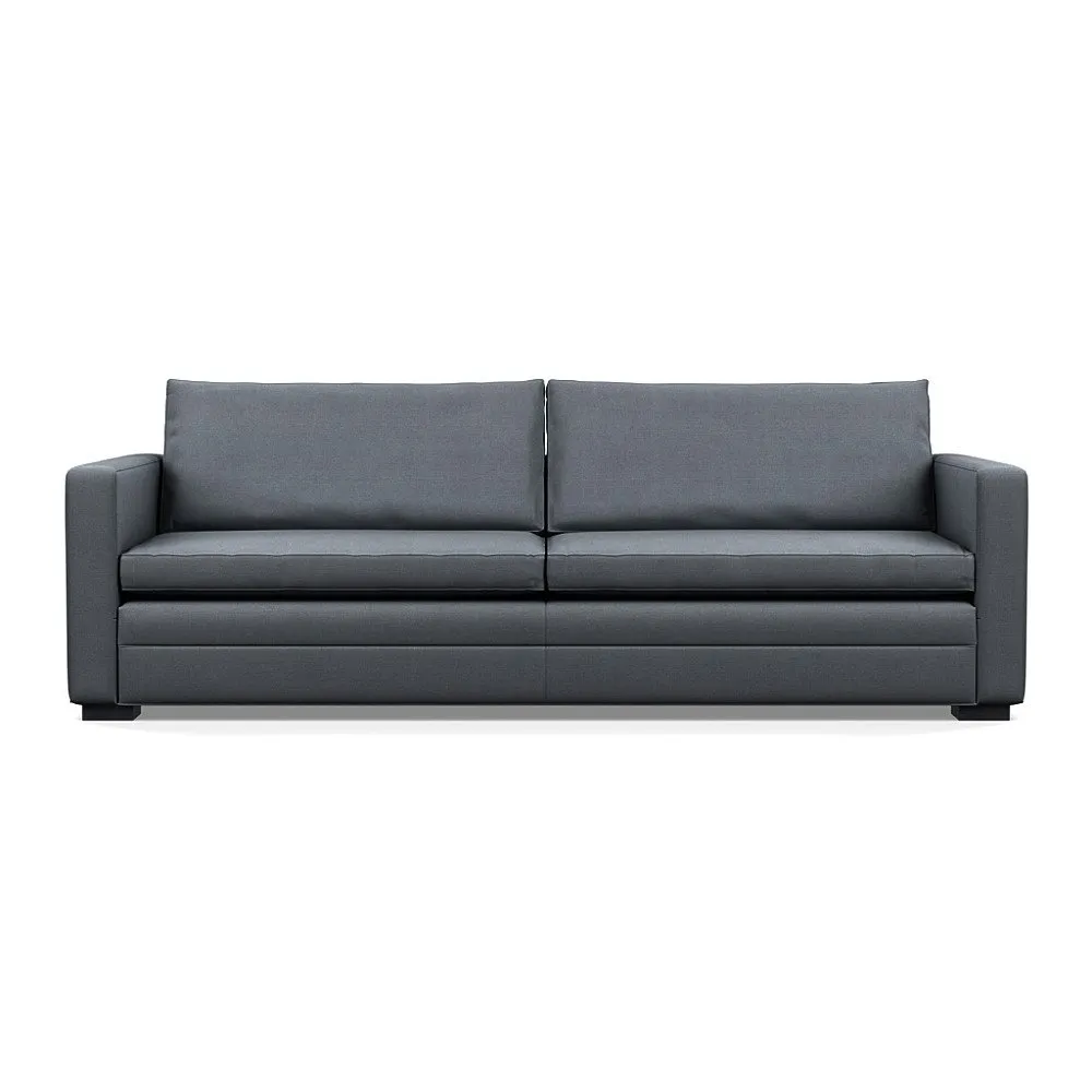 Heal's Palermo 5 Seater Sofa Siena Cotton Shale Grey Black Feet 1