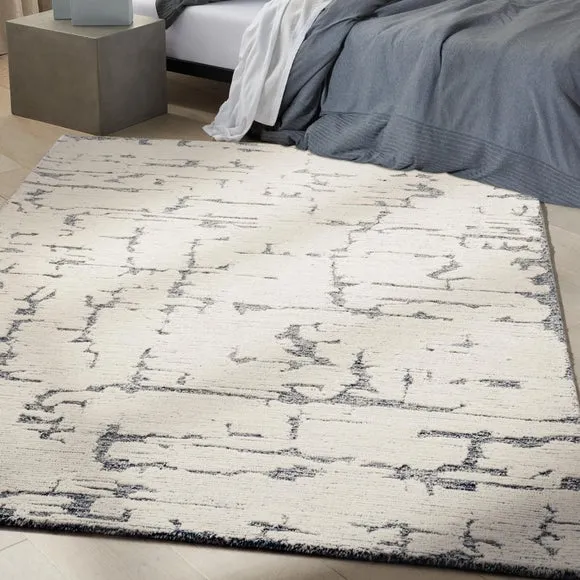 Calvin Klein Sculptural Abstract Wool Rug 1