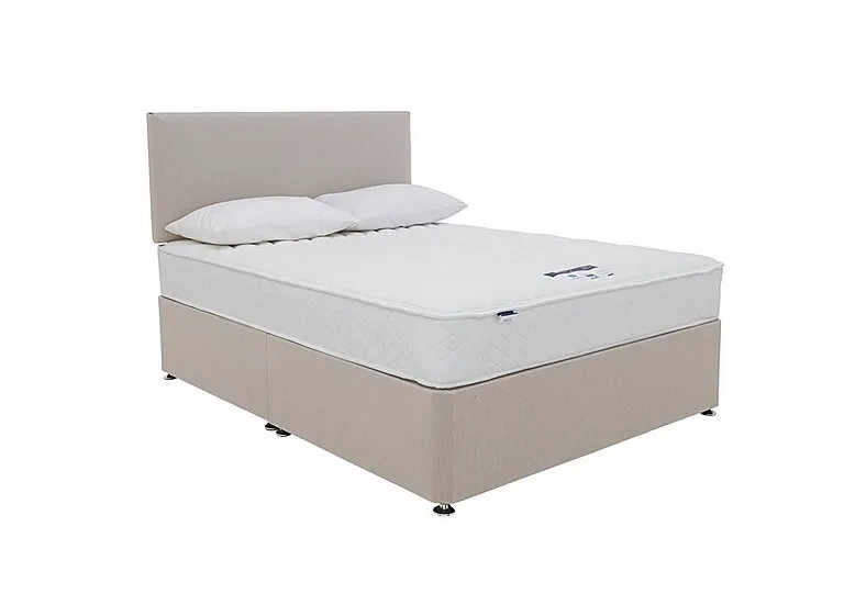 Eco Firm Divan Set With No Storage - Super King - Luxury Sandstone