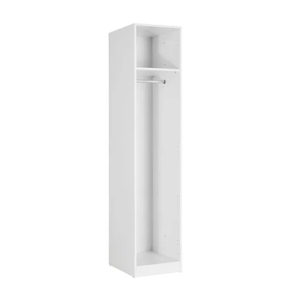 Euston Single Wardrobe, White 2