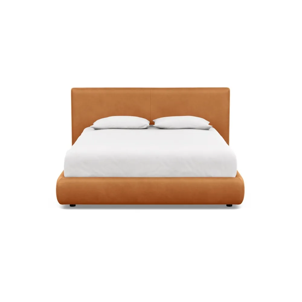Heal's Alba Storage Bed King Luxury Leather Canella 1