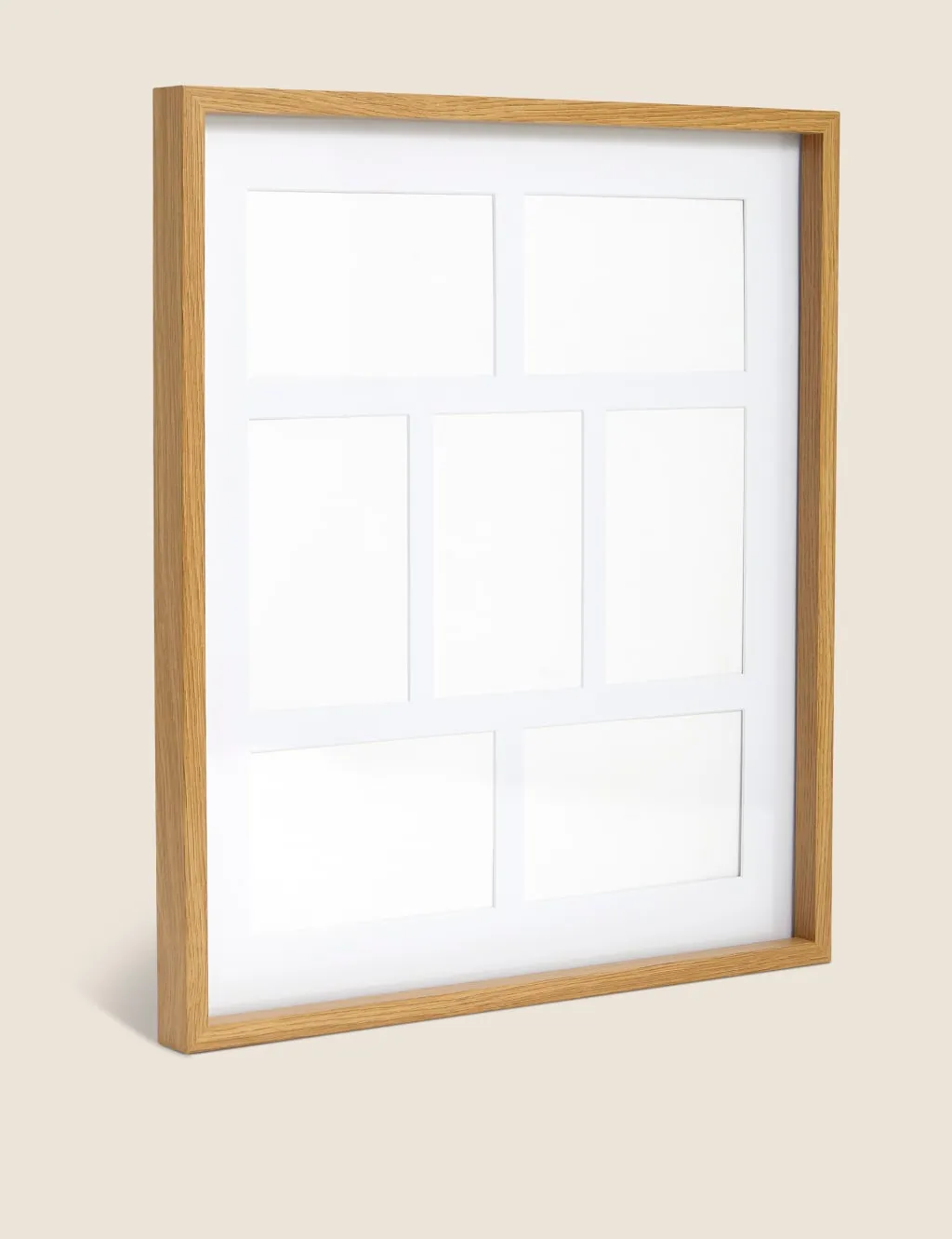 M&S 7 Aperture Photo Frame 4x6 inch Natural Mix