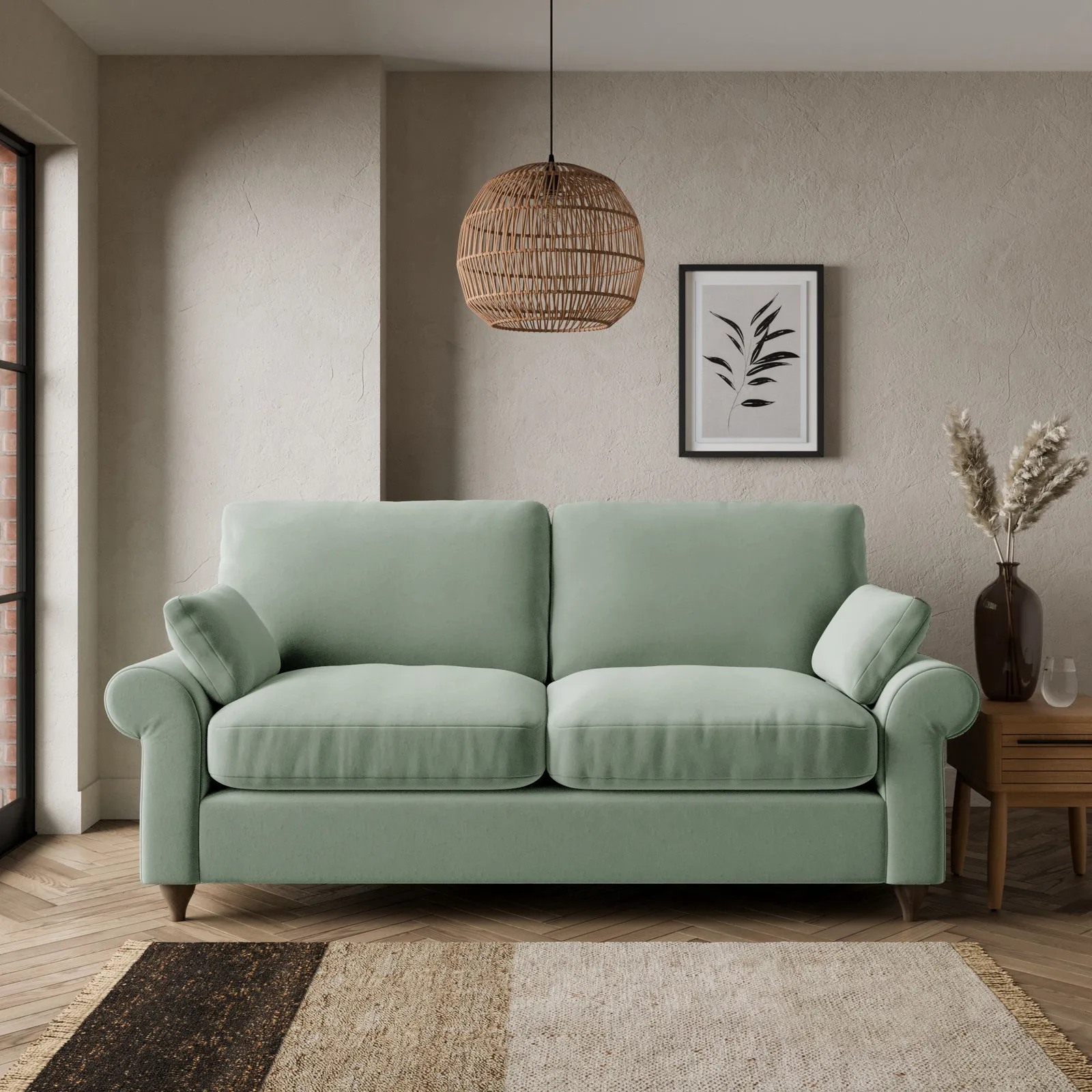 Salisbury Luxury Velvet 2 Seater Sofa Bed Luxury Velvet Lilypad
