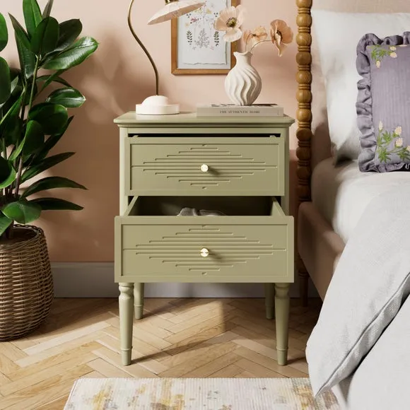 Ottilie 2 Drawer Bedside Table 2