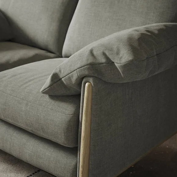 Hector Tonal Plush Chenille 2 Seater Sofa 2