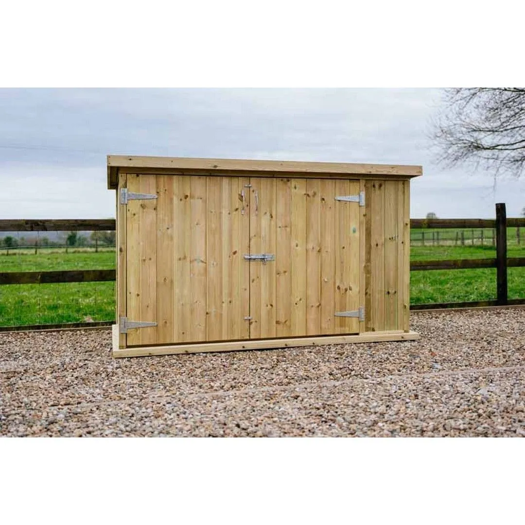 Buttercup Farm Chipping Bike Store Large - Timber - L113 x W227 x H127 cm in Brown 3