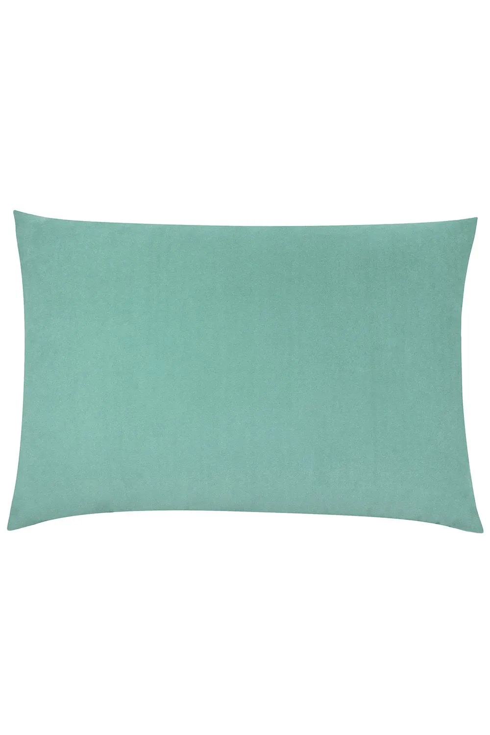 Furn Contra Soft Velvet Contrast Coloured Reverse Cushion in Turquoise