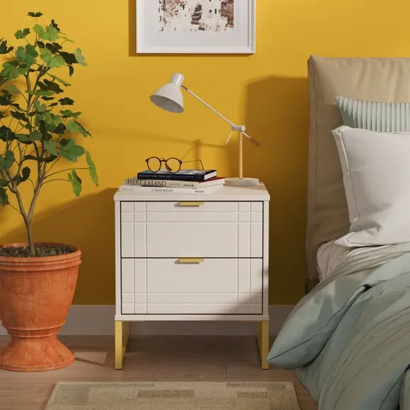 Darlton 2 Drawer Bedside Table 1