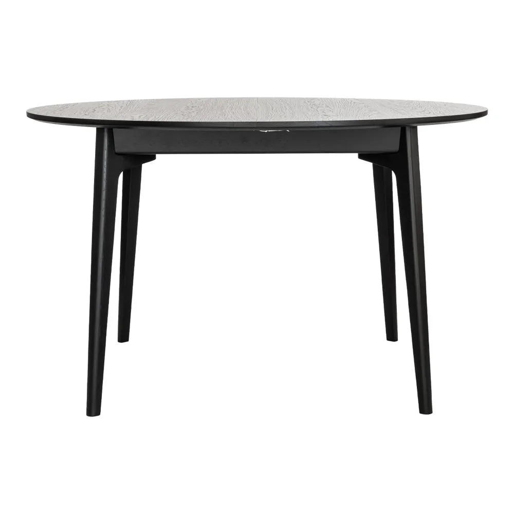 Case Dulwich Round Extending Table in Black Stain 2