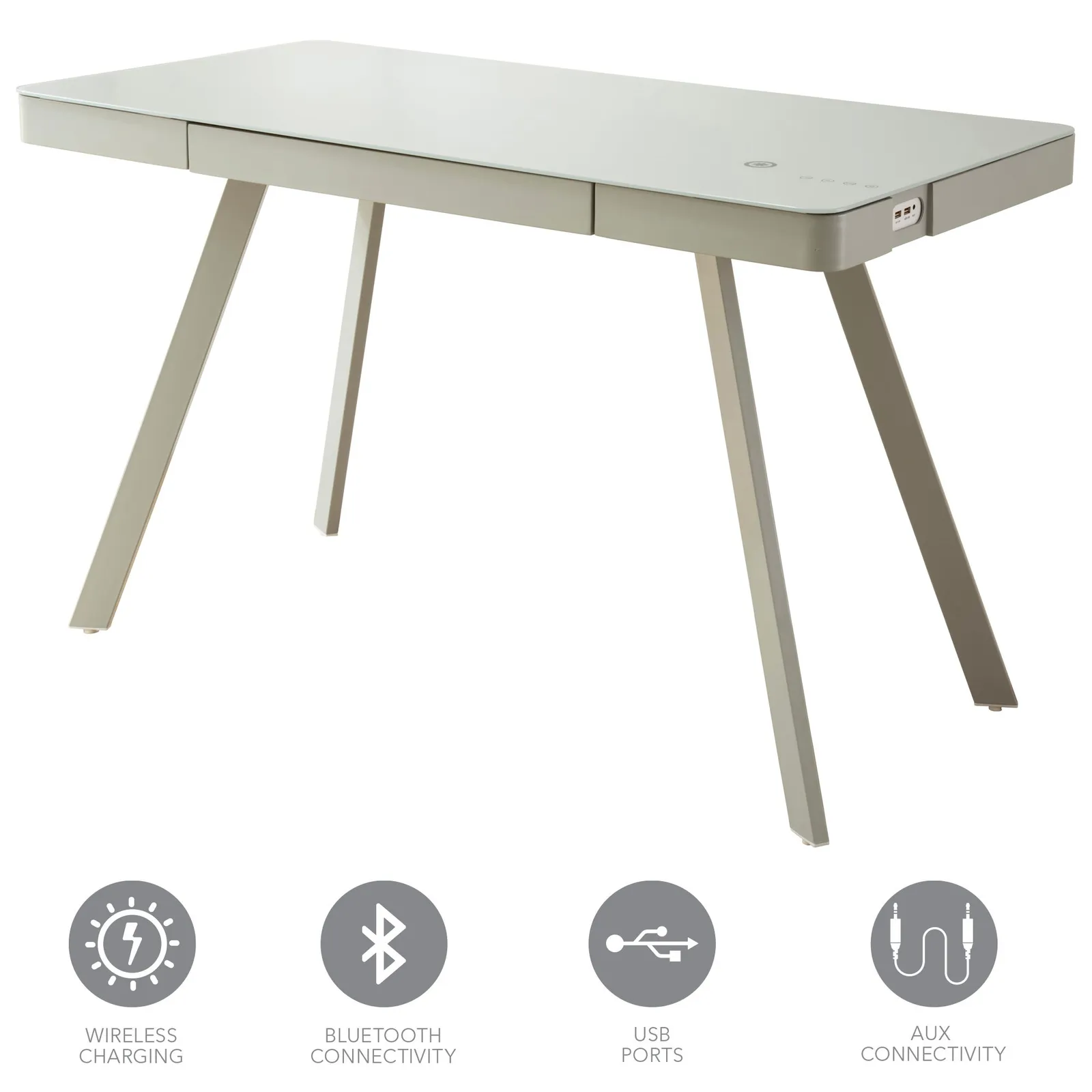 Koble Silas Grey Smart Desk Grey