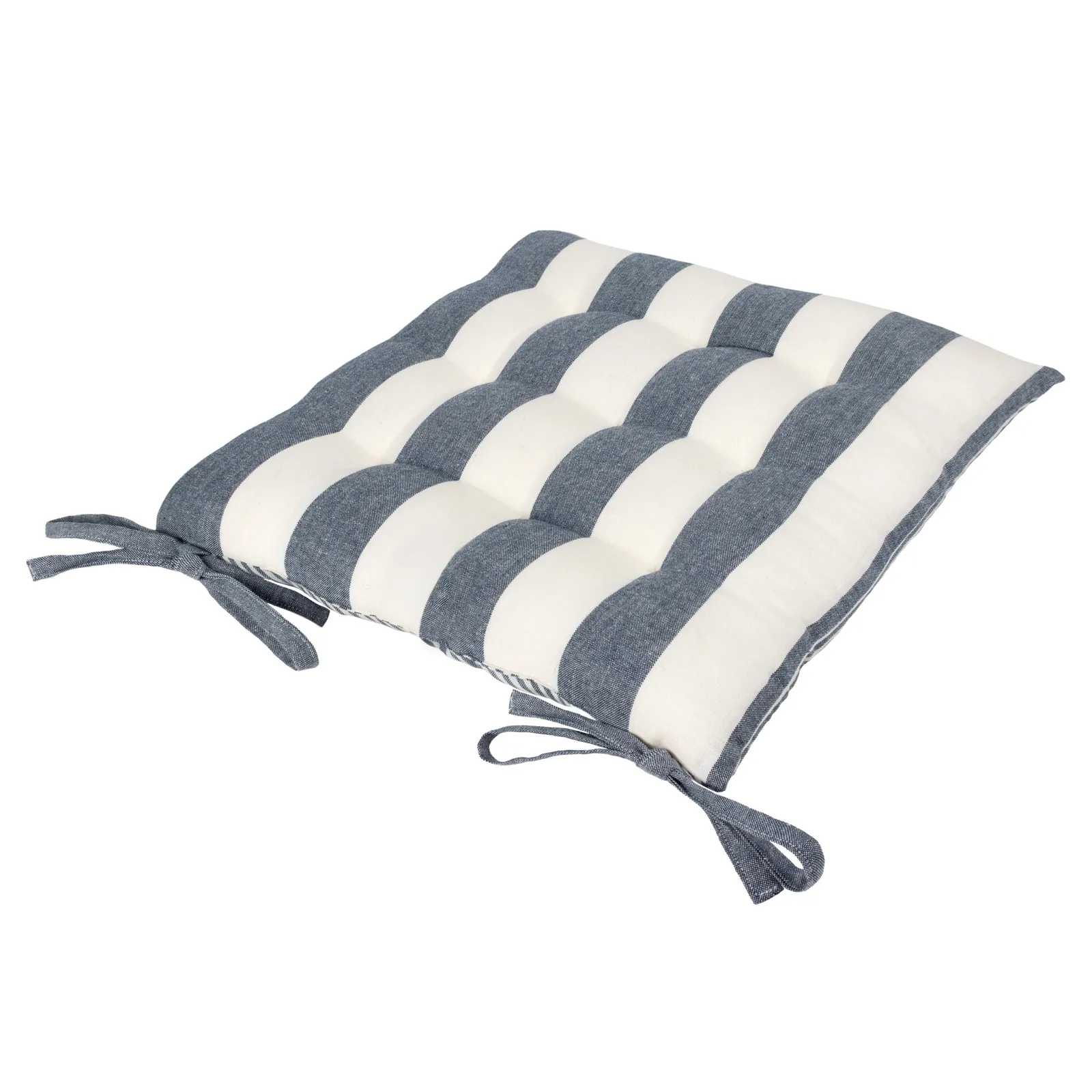 Yard Hayle Striped 100% Cotton Seat Pads - 2 Pack in Navy 5