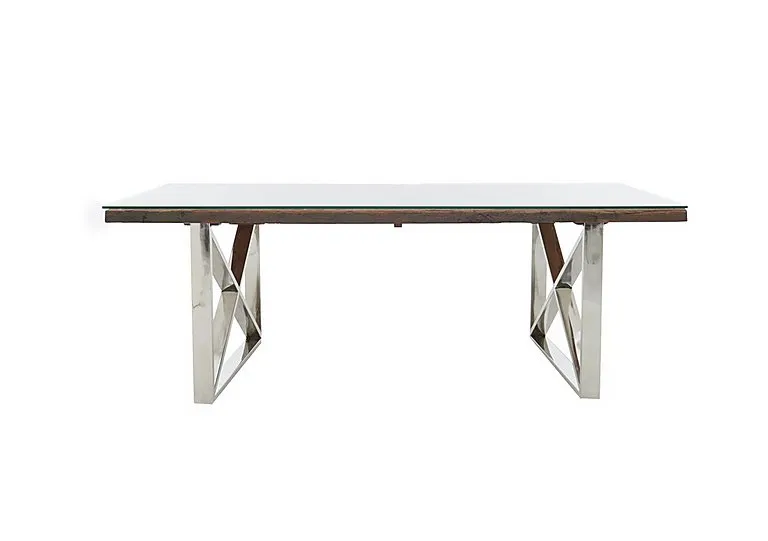 Chennai Dining Table with X-Shaped Legs - 180-cm