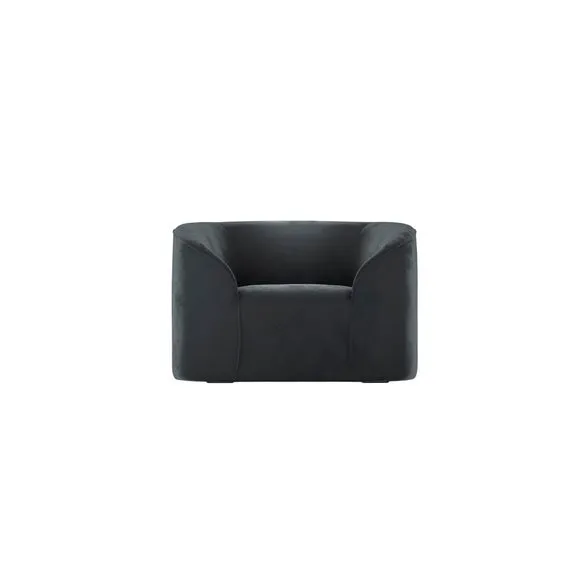 Zuma Black Velvet Tub Chair 2