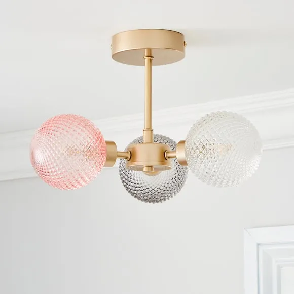 Elodie 3 Light Semi Flush Ceiling Light 2