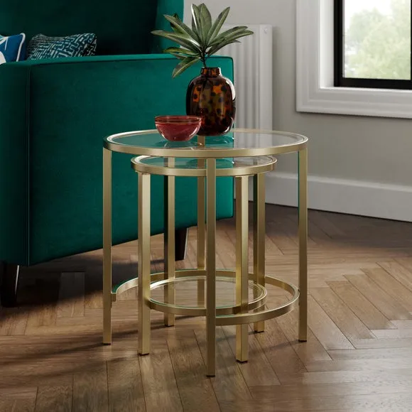 Sofia Glass Nest of Tables 2