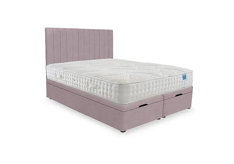 Luxury Firm End Lift Ottoman Divan Set - Super King - Plush Lilac