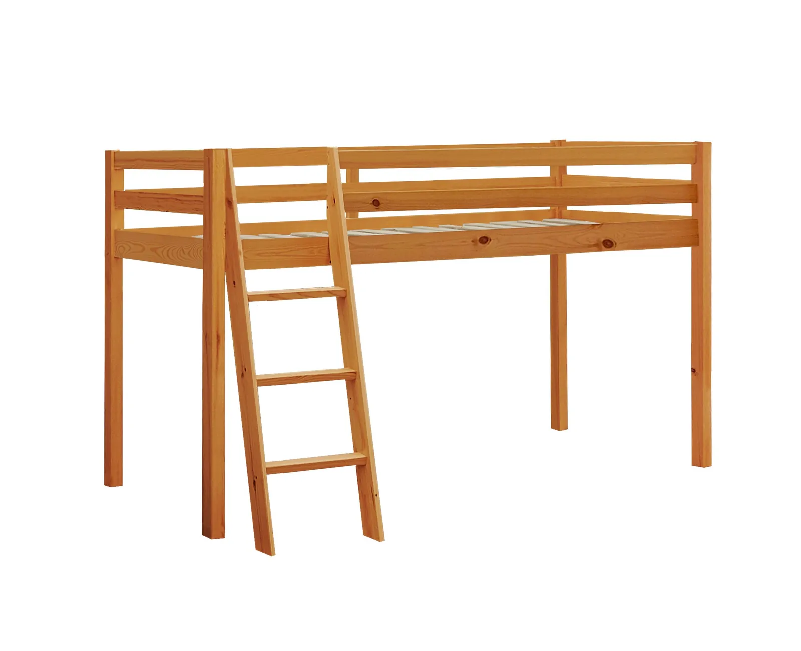 Comfy Living Ltd 3ft Wooden Mid Sleeper Various Colours in Light Brown 2